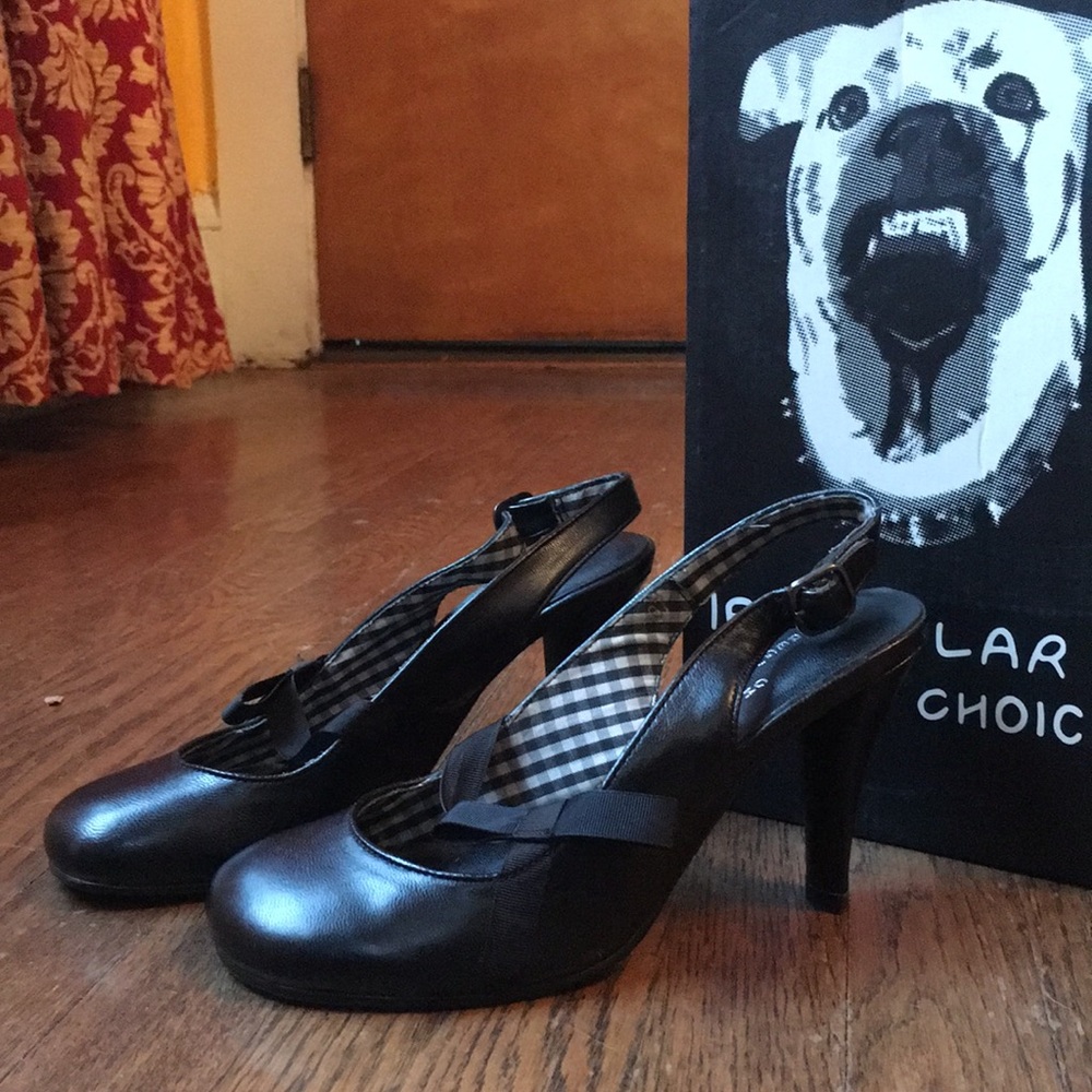 Irregular Choice black heels Euro 37/US 6.5-7